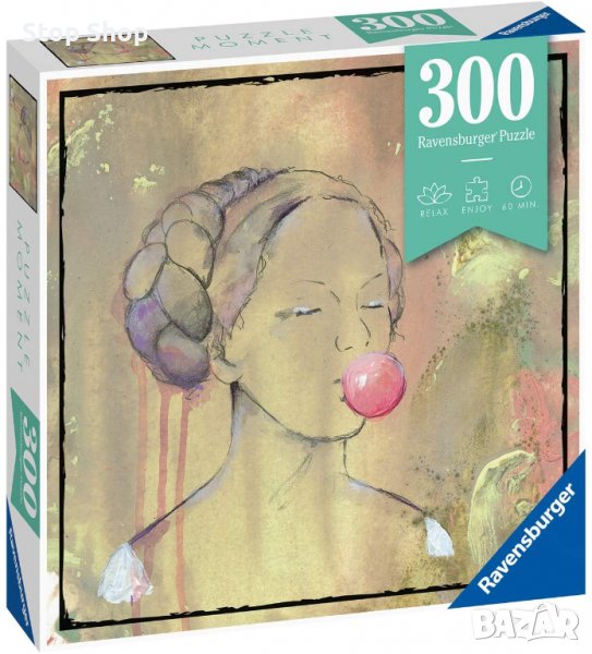 Ravensburger Puzzle Пъзел Bubblegumlady 300-Piece Puzzle, снимка 1