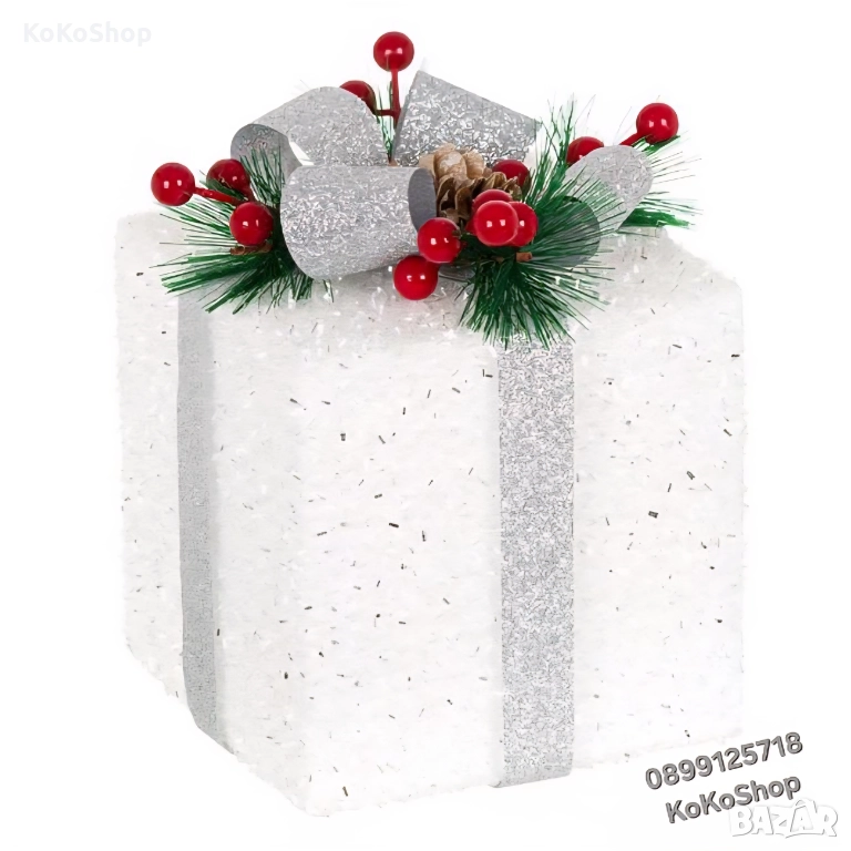 Коледен подарък за декорация-13x13x15 см./подарък за декорация, снимка 1