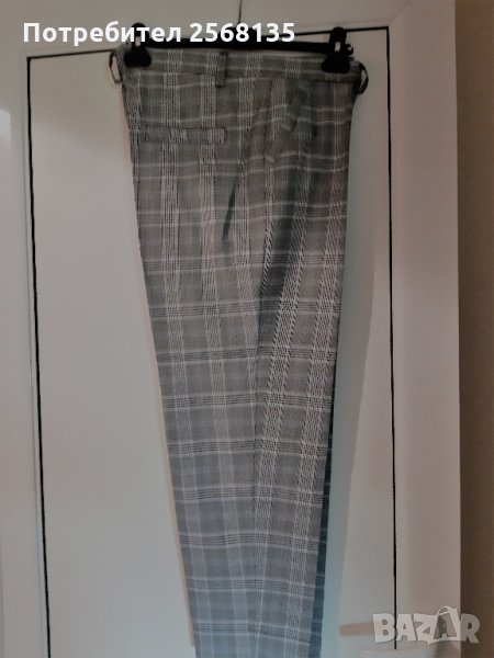 Панталон в Стилно Каре, елегантен-дължина 9/10! НОВ! №48, снимка 1