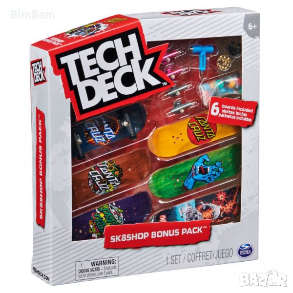 Комплект мини скейтборди с аксесоари Tech Deck / Sk8Shop Bonus Pack, снимка 1