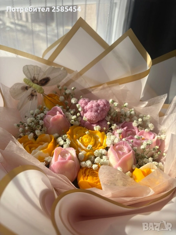 Букети от соеви свещи с разнообразни аромати💐, снимка 1