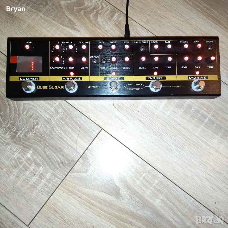 Cuvave cube sugar мултиефект за китара. Ir, dist,drive,Looper,delay, снимка 1