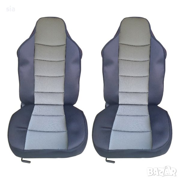 Калъфи за седалки, Тапицерия за кола, универсална, текстил и пяна, 2бр., снимка 1