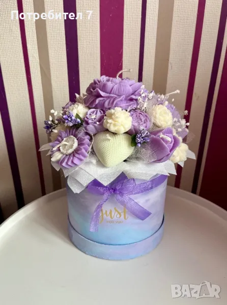 Букет от ароматни соеви свещи , снимка 1