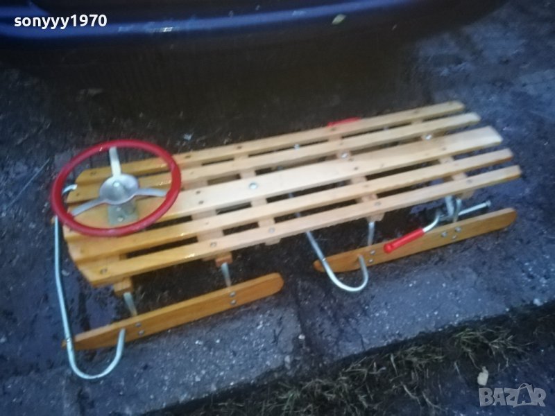 ДЪРВЕНА ШЕЙНА С МЕТАЛЕН ВОЛАН 120СМ 1912231729, снимка 1