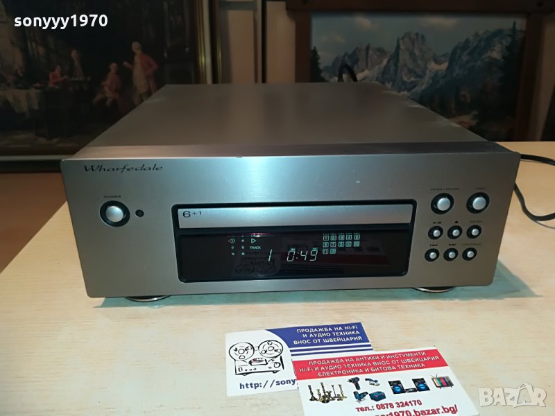 wharfedale s-990 cd pleyer 6+1 disc-uk-внос англия, снимка 1