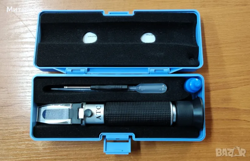 Спиртомер - Оптичен рефрактометър , 0 До 80% , снимка 1