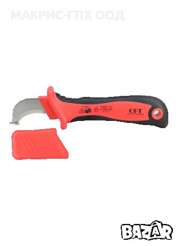 Електротехнически нож за кабели GPH, изолиран нож за кабел, с пета, зачистване на изолация, снимка 3 - Други инструменти - 33508952