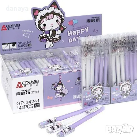 5277 Изтриваем химикал с гума с принт куклени герои, снимка 3 - Ученически пособия, канцеларски материали - 47468132