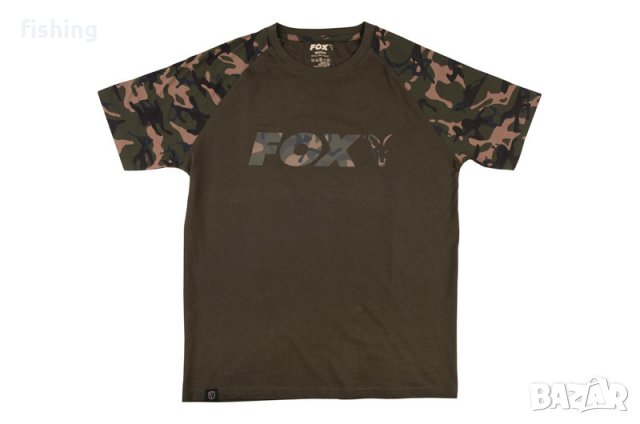 Тениска Fox Raglan T-Shirt Black & Camo