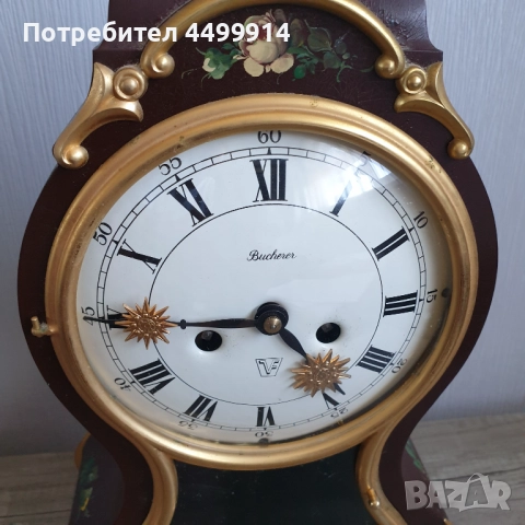 ВИНТИДЖ КАМИНЕН ЧАСОВНИК BUCHERER, снимка 2 - Антикварни и старинни предмети - 51732211