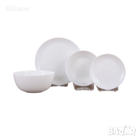 Елегантен и издръжлив сервиз за хранене от 19 части Luminarc Diwali Granit, снимка 2 - Съдове за готвене - 52684597