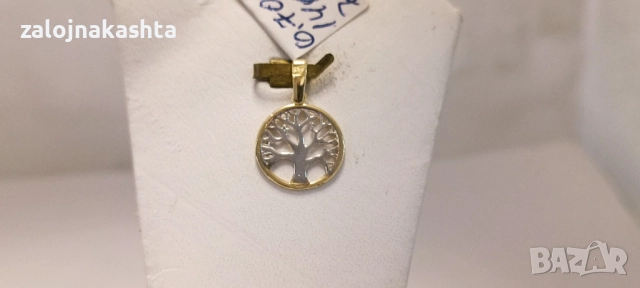 Нова Златна висулка дървото на живота-0,70гр/14кр, снимка 2 - Колиета, медальони, синджири - 52738235