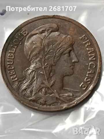 монета 10 сантима 1917