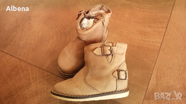 ZARA Real Leather Kids Shoes Размер EUR 20 бебешки зимни естествена кожа 193-12-S, снимка 1 - Бебешки боти и ботуши - 38215819