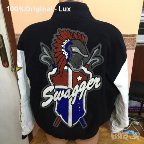 Разпродавам-Swagger -USA.Кожа и Вълна.Оргинал.Нов-ХЛ, снимка 2 - Якета - 52577570