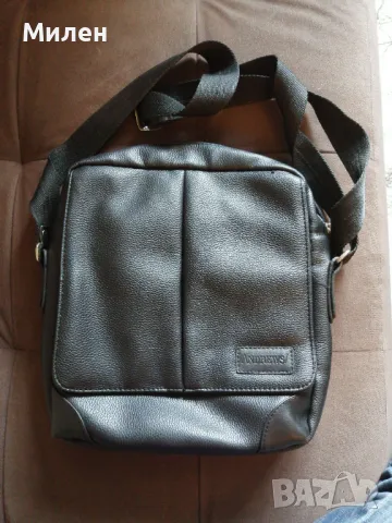 Мъжка чанта през рамо  Andrews - Черна , снимка 1