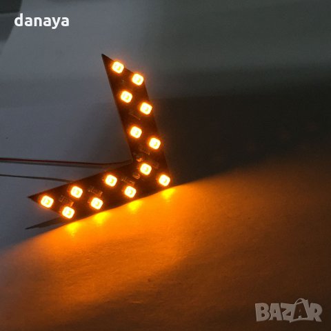 Модерни Led 2255 Стрелки за Огледало на Кола Диодни Мигачи за Автомобил, снимка 6 - Аксесоари и консумативи - 33272827