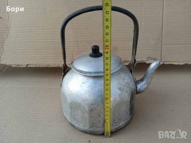 Стар български алуминиев чайник БДС, снимка 4 - Аксесоари за кухня - 35483340