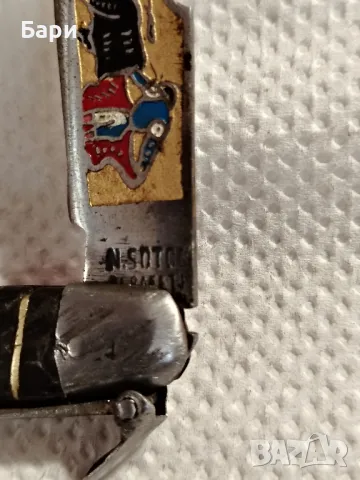 Рядък малък сгъваем нож НАВАХА-ТОЛЕДО/NAVAJA-TOLEDO XIXвек, снимка 7 - Ножове - 49279490