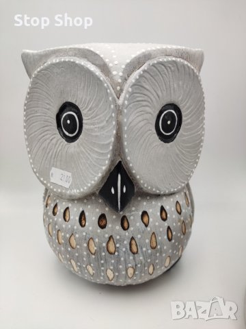 Големи дървени бухали дърворезба Индонезия , снимка 4 - Декорация за дома - 39302598