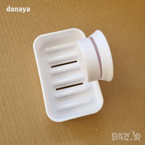 6347 Вакуумна сапунерка за баня – без пробиване, с отцеждане и стабилно захващане, снимка 6 - Органайзери - 53081051