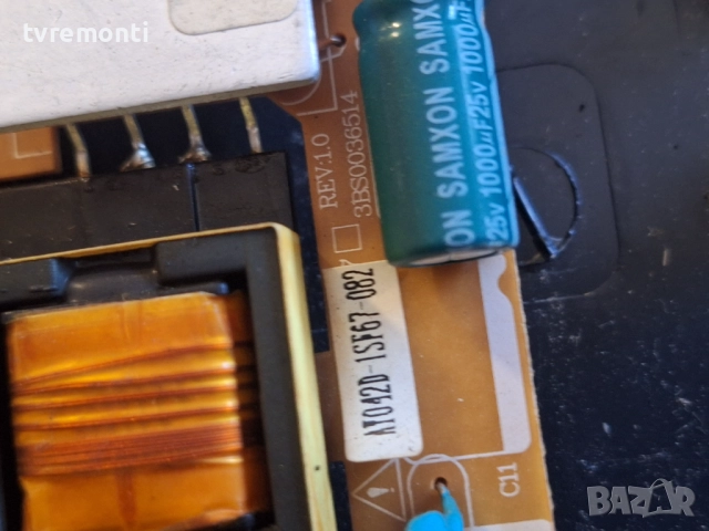 POWER BOARD AY042D-1SF67, 3BS0036514, REV:1.0 T1308-06 за 24-инчов телевизор NEO Модел LED-2412 FHD,, снимка 4 - Части и Платки - 52844799