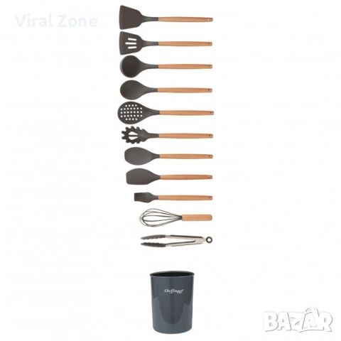 Комплект 12 части кухненски прибори със стойка Cheffinger , снимка 11 - Прибори за хранене, готвене и сервиране - 53239718