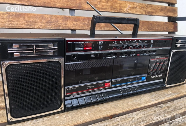 Радиокасетофон Sharp WF-340(BK), снимка 6 - Радиокасетофони, транзистори - 53604719