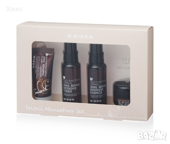 Mizon Snail Miniature Set, комплект за пътуване с охлювен муцин, корейска, снимка 2 - Козметика за лице - 43702844