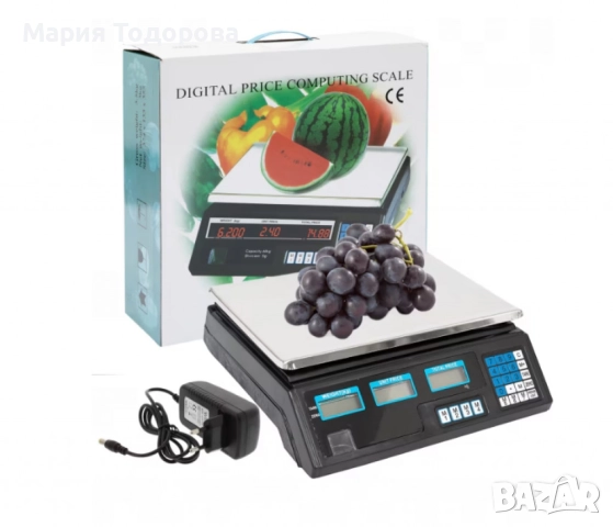 Електронен кантар с капацитет 40 кг и вградена батерия, снимка 5 - Електронни четци - 52973261