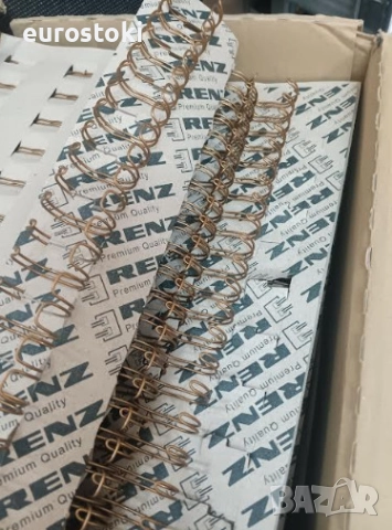 Метални спирали Renz 320950823, спирали за подвързване A4, 50 броя, стъпка 2:1, 3/4", 23 пръстени, снимка 3 - Ученически пособия, канцеларски материали - 52632930