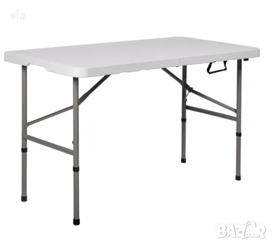 Маса за пикник, сгъваема, метална, 120/74(55) /60 см., снимка 1
