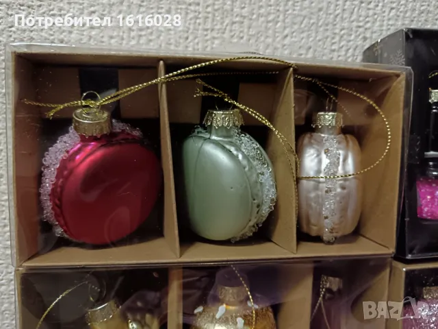 Красиви стъклени играчки за елха., снимка 11 - Декорация за дома - 47816529