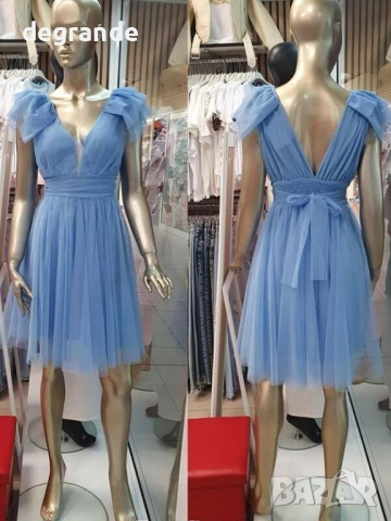 Дамска тюлена рокля , снимка 3 - Рокли - 51855622