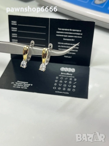 Сребърни обеци 925 , снимка 2 - Обеци - 53537285