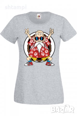 Дамска тениска Dragon Ball Z Master Roshi 02,Анимация,игра,Празник,Повод., снимка 5 - Тениски - 37945797