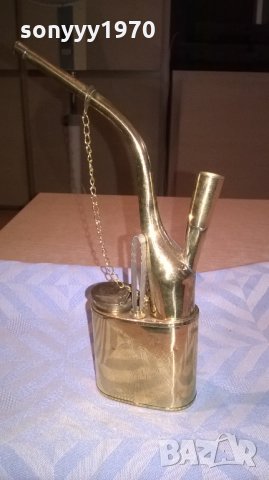 лула-мед/месинг-антика-цвят злато-20х11х3см, снимка 11 - Лули - 26610325