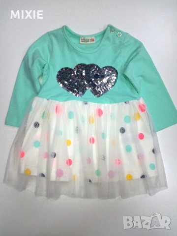 Намалена! Нова детска рокличка Сърце, снимка 1 - Бебешки рокли - 23485033