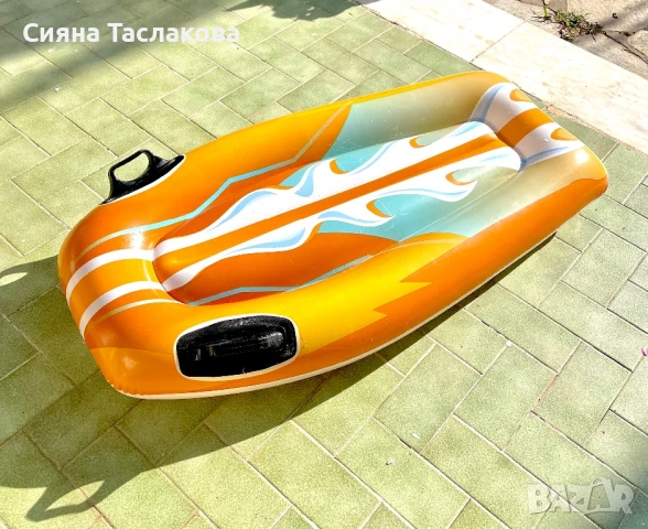 Плажен Оранжев Надуваем Дюшек, снимка 2 - Други игри - 51206717