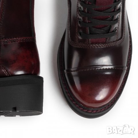 НОВИ и Намалени! G-Star Premium Minor Boot Bordeaux Дамки Боти Естествена Кожа Номер 37, снимка 9 - Дамски боти - 33527441