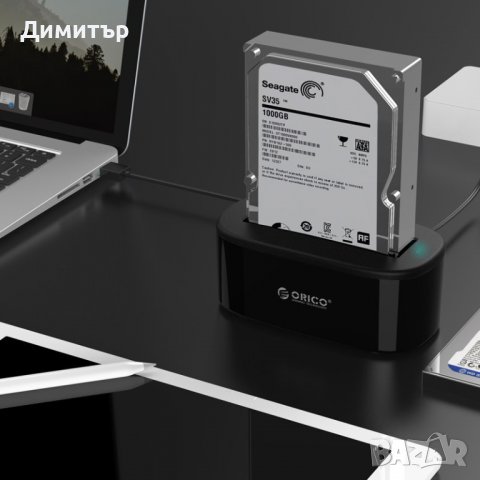 Докинг Станция за Хард Диск HHD/ SSD Адаптер Orico 6218US3 USB3.0, снимка 3 - Кабели и адаптери - 38103558