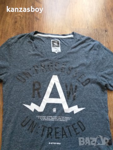 G-star - страхотна мъжка тениска ХЛ, снимка 3 - Тениски - 43946939