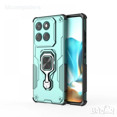 Motorola Edge 60 5G / 60 Fusion 5G Удароустойчив WANLONFENG PC TPU Back Cover/ Ring Holder with Temp, снимка 4 - Калъфи, кейсове - 50736452