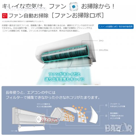 Японски Инверторен климатик HITACHI RASXJ36NW модел 2023, снимка 9 - Климатици - 39523304