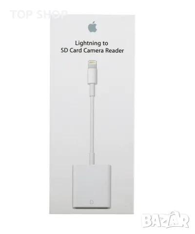 Четец за Карти APPLE за iPhone и iPad, Lightning to SD Card, Бял, снимка 2 - Друга електроника - 48735540