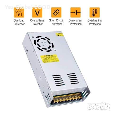 MEISHILE захранване 60V 20A 1200W индустриално S-1200-60, снимка 2 - Друга електроника - 52935717