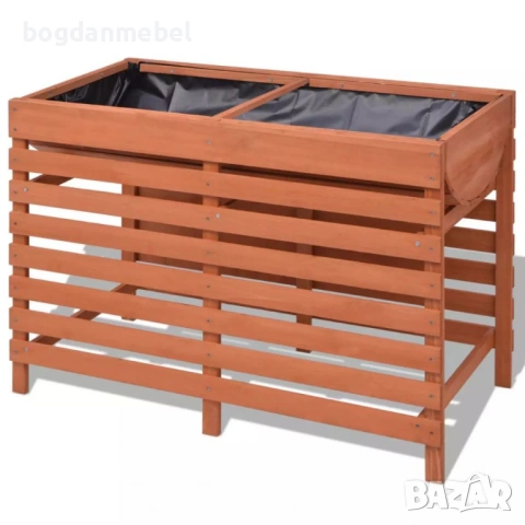 Sonata Сандък за цветя, 100x50x71 см, дървен, снимка 2 - Саксии и кашпи - 53174022