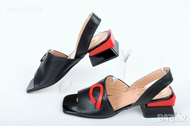 Дамски сандали нисък ток - Три цвята, снимка 2 - Сандали - 40022150