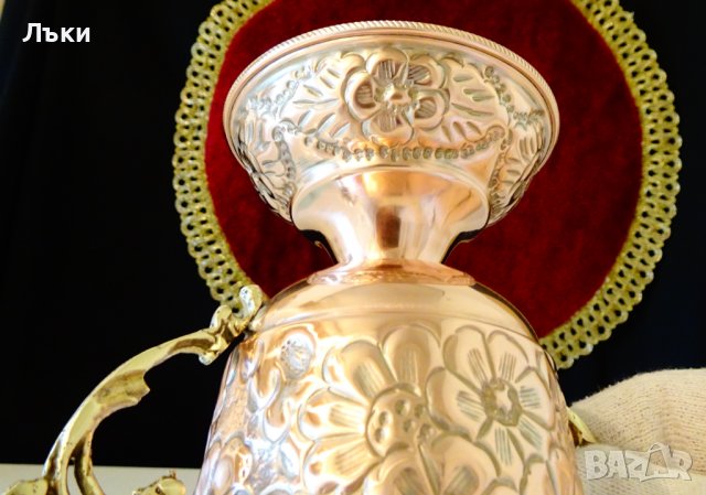 Медна захарница и лъжичник,поставка за прибори., снимка 8 - Антикварни и старинни предмети - 38585739